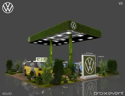 40x40 Île booth design by Pro-X Exhibits